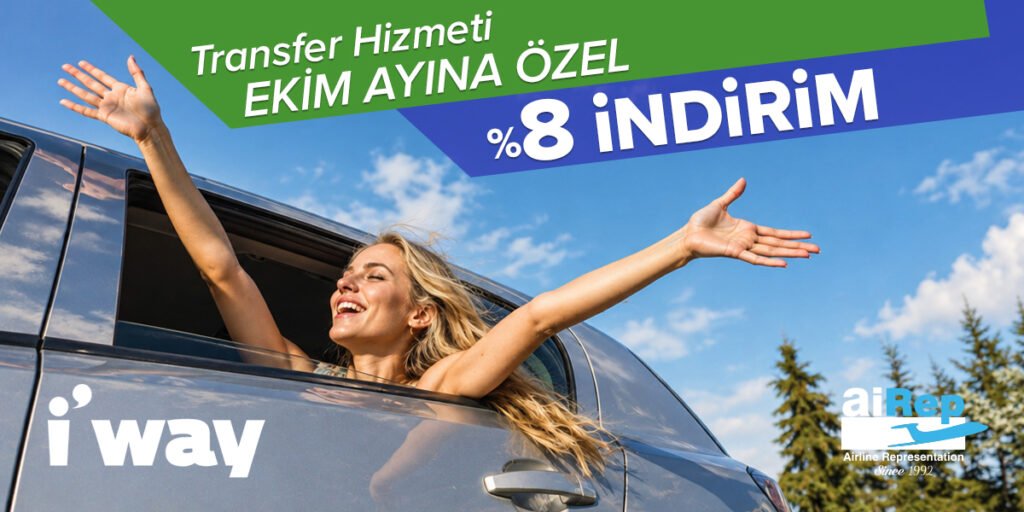 Son Günler: i'way ile Transfer Hizmeti Ekim Ayına Özel %8 İndirimli
